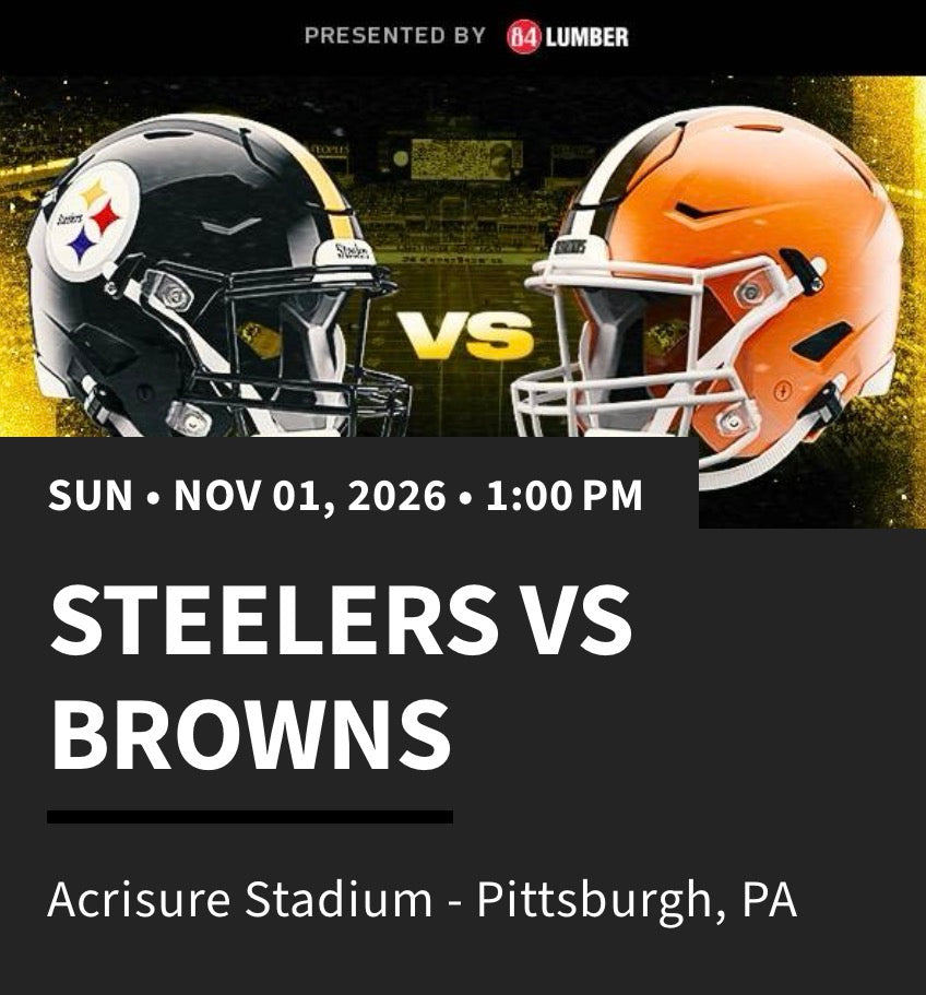 Steelers vs Browns
